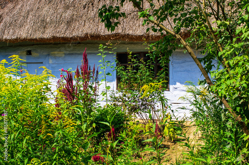 Traditional wooden cottage photo