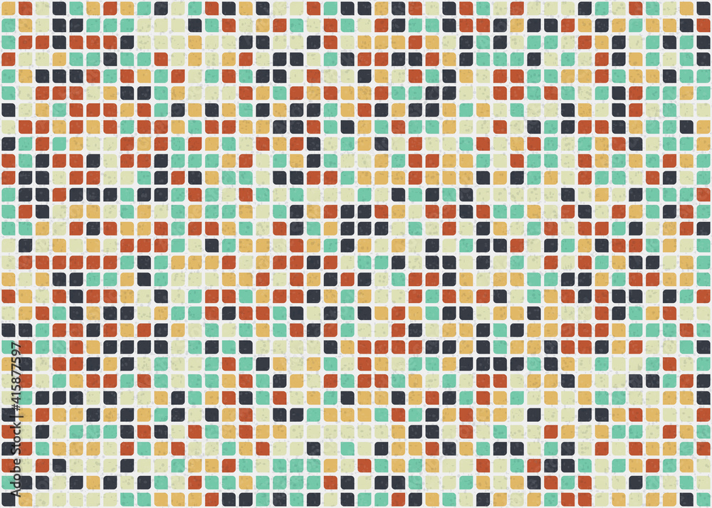 Fototapeta premium Abstract Geometric Pattern generative computational art illustration