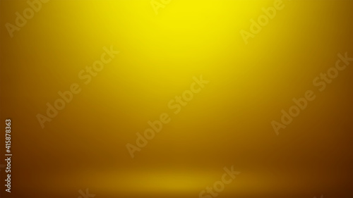 Empty gold color studio room background, can use for background and product display 