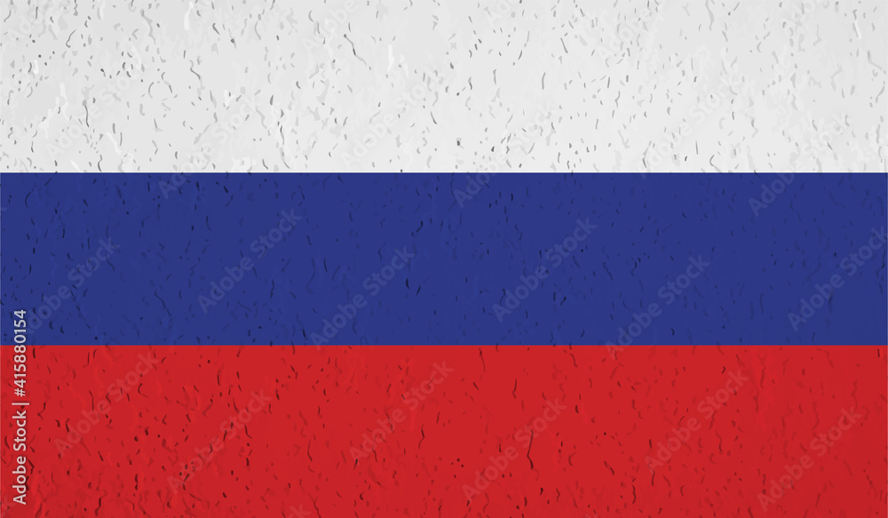 Russia grunge flag. Vector grunge illustration