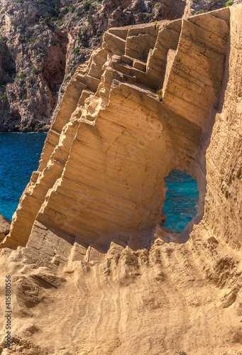 Area known as Atlantis on the island of Ibiza