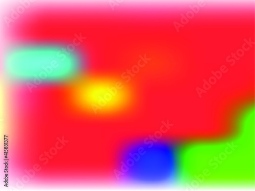 Blurred bright gradient colors, colorful rainbow pattern. Multicolored fluid shapes for Web and Mobile Applications, social media, modern decoration Vector illustration