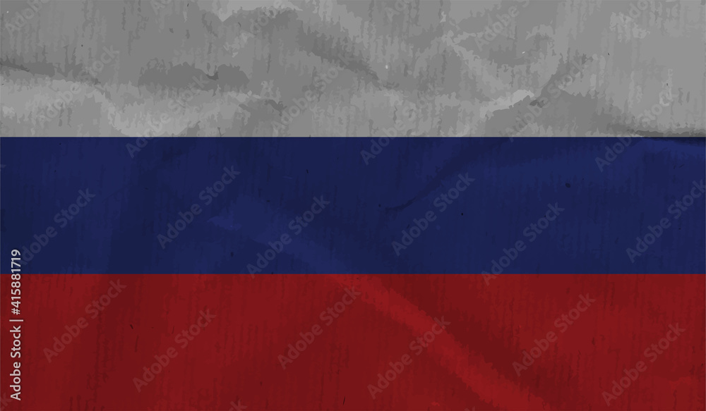 Russia grunge flag. Vector grunge illustration Russia grunge flag. Vector grunge illustration