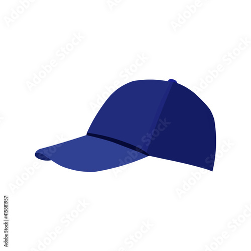 blue baseball cap isolated