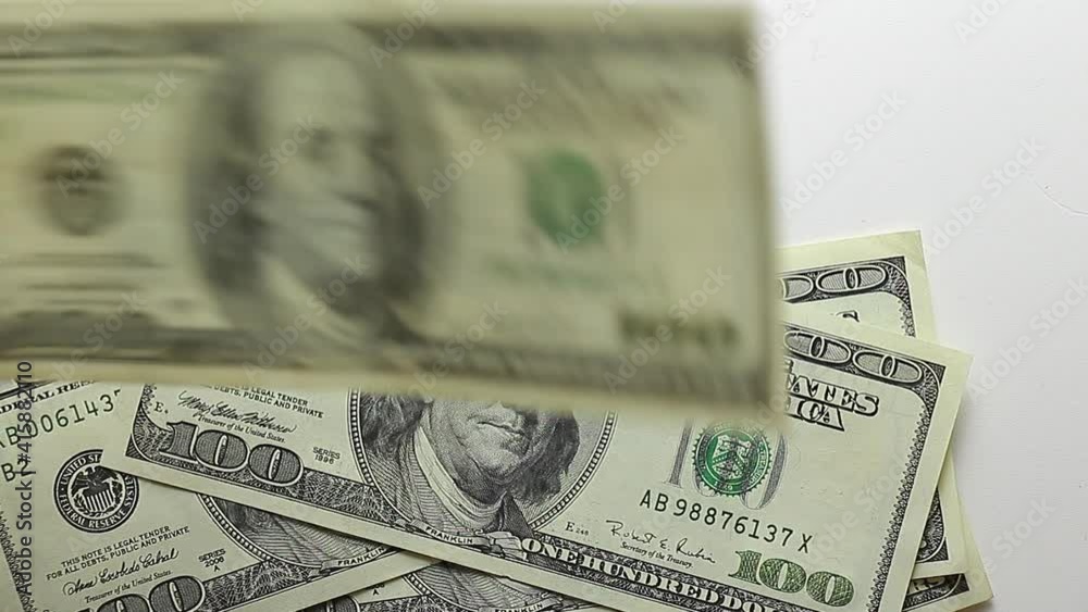 one hundred dollar bills close up one hundred dollar bills close up