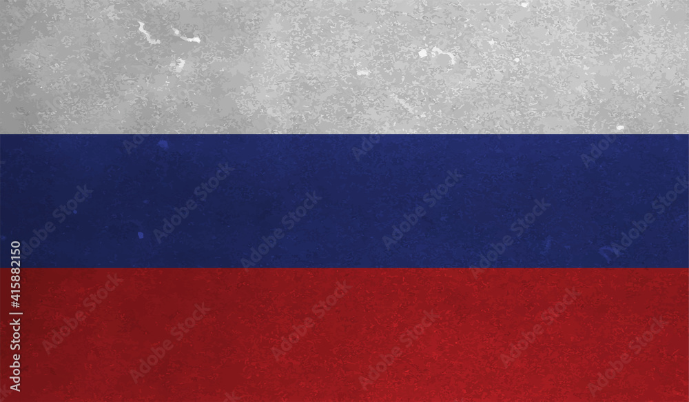 Russia grunge flag. Vector grunge illustration Russia grunge flag. Vector grunge illustration