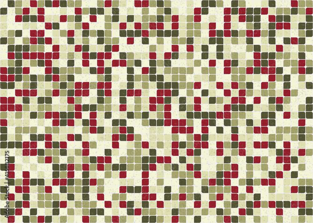 Fototapeta premium Abstract Geometric Pattern generative computational art illustration