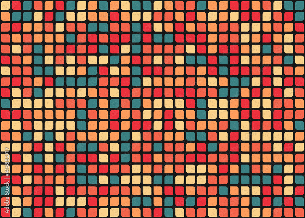 Abstract Geometric Pattern generative computational art illustration
