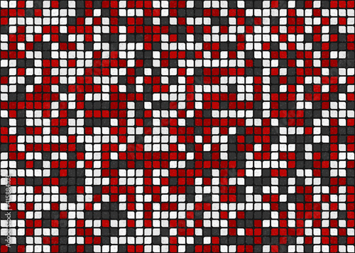 Abstract Geometric Pattern generative computational art illustration