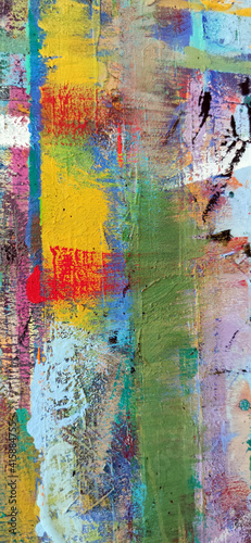 Panel kuchenny z motywem Abstrakcja malarska6