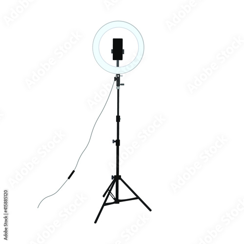 studio shot of a tripod