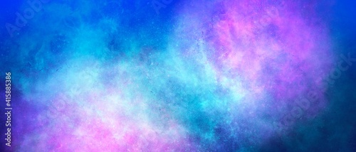 Sfondo azzurro viola blu polvere nuvole colorate  photo