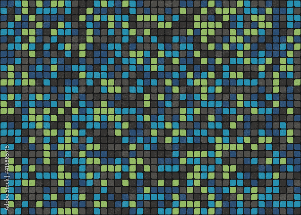 Fototapeta premium Abstract Geometric Pattern generative computational art illustration