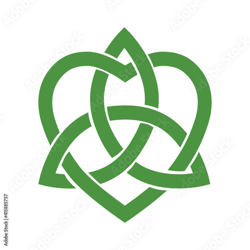 Stylized Celtic trinity knot, vector
