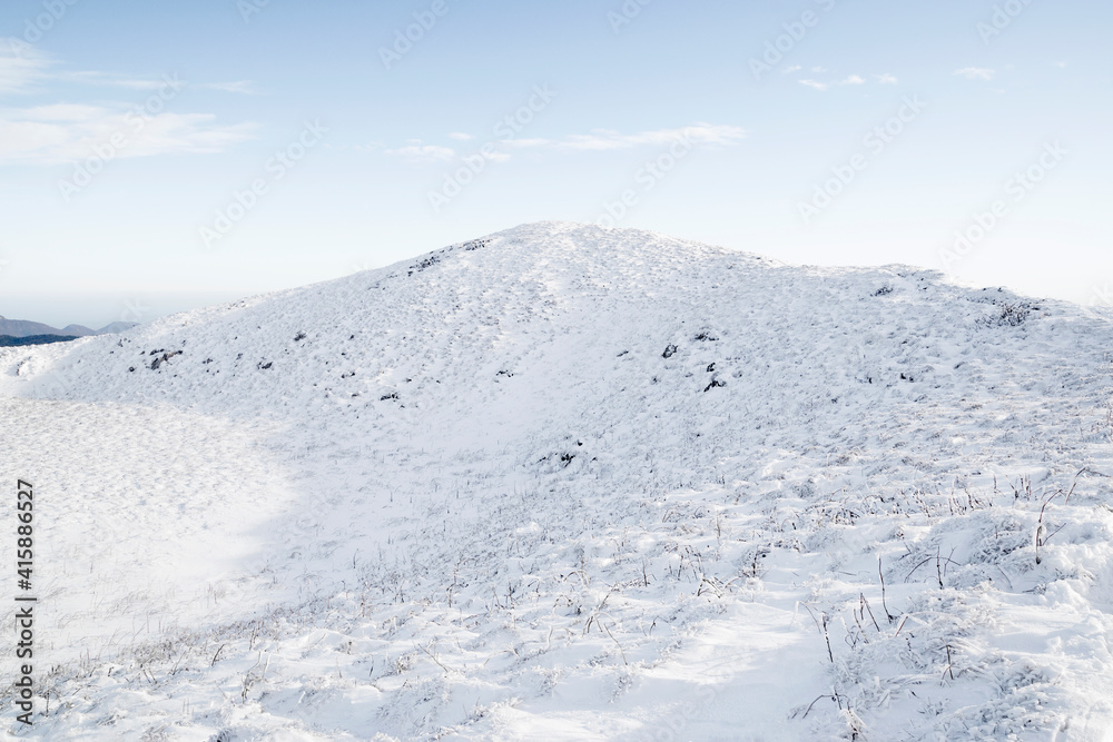 Nordic landscape | snowy mountain top | snow covered winter landscape | nature scenery | mountain peak | heavy snow on mountain | minimalist winter photo | sunny winter day