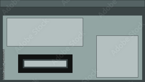 An abstract blank vintage style graphic interface layout background image.