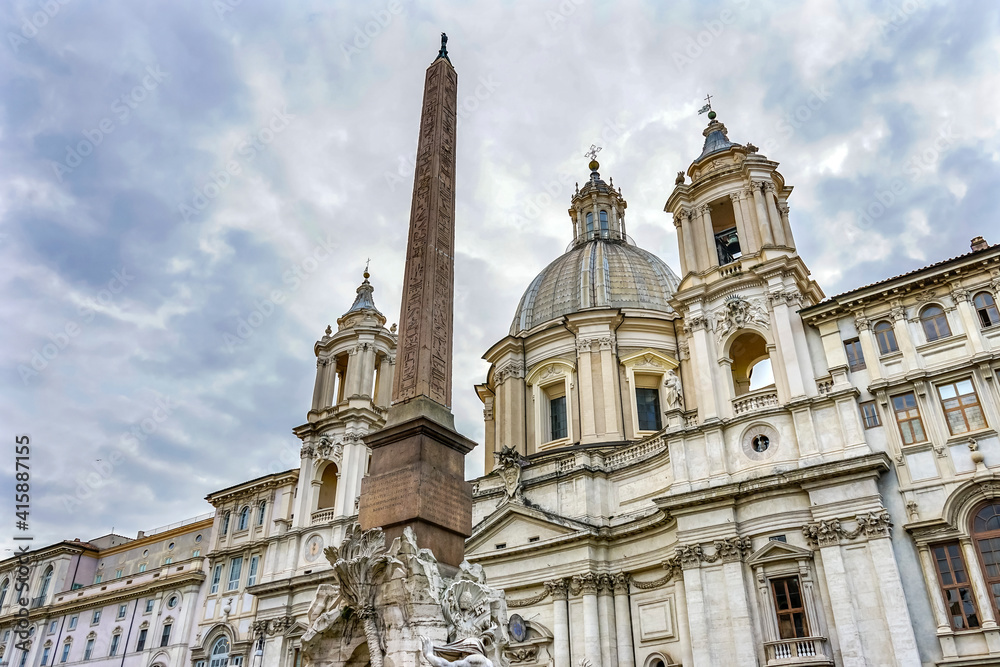 Sant'Agnese in Agone Church Piazza Navona, Rome, Italy. Sant'Agnese in Agone Church Piazza Navona, Rome, Italy.