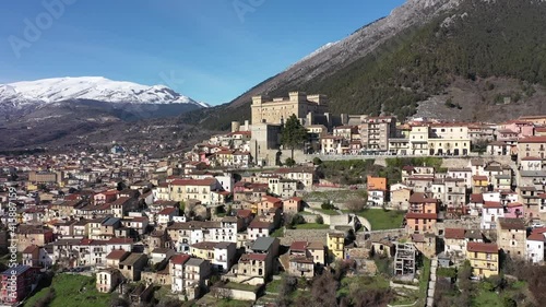 the castle of Celano. Aerial shot with drone

Celano, Italy - one of the most picturesque villages in the Apennines, Celano is surmounted by the marvelous 14th-century Piccolomini Castle