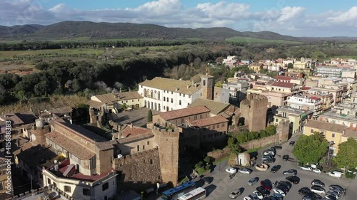 The village of Cerveteri, famous for its necropolis
Aerial shot with drone
