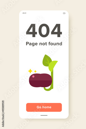 Vector icon of big magic bean on stem. Magic object, fairy-tale, magic. Fairy-tale concept. Can be used for topics like storytelling, fantasy, agriculture