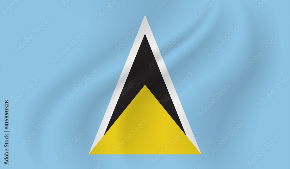 Saint Lucia grunge flag. Vector illustration. Saint Lucia grunge flag. Vector illustration.