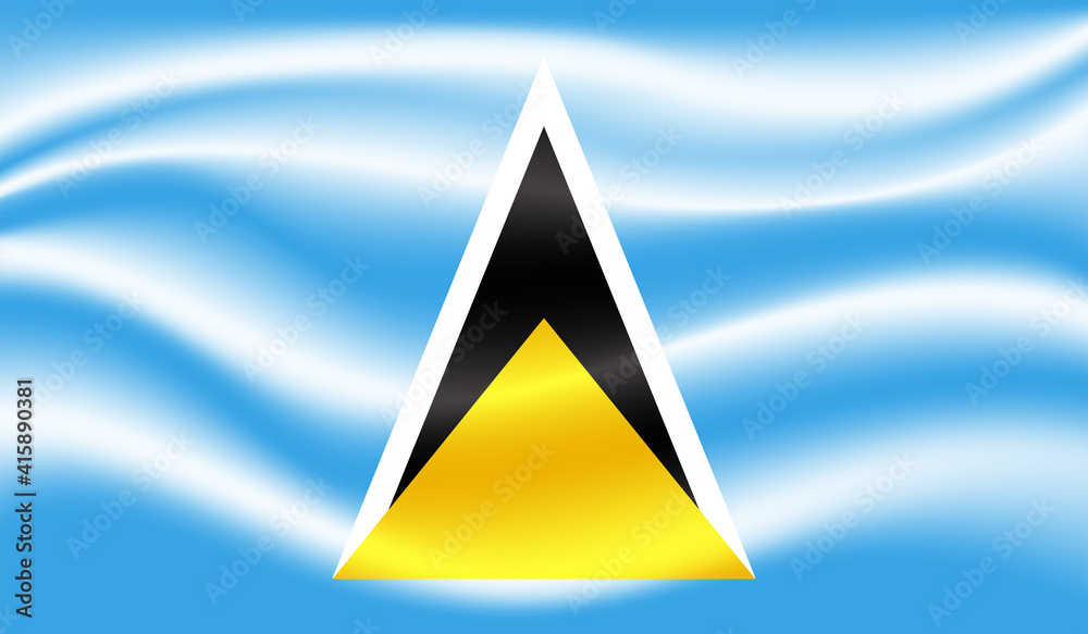 Saint Lucia grunge flag. Vector illustration. Saint Lucia grunge flag. Vector illustration.