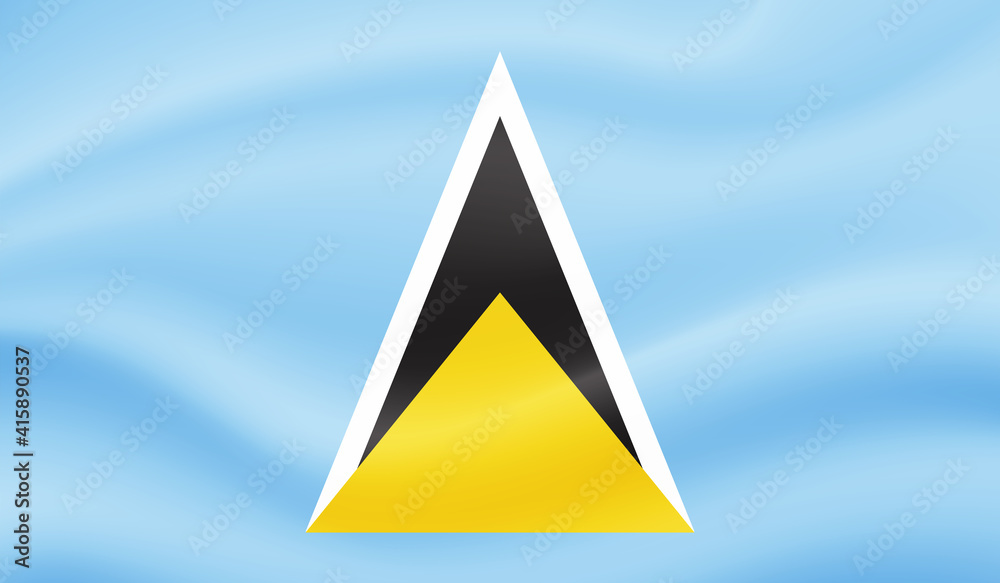 Saint Lucia grunge flag. Vector illustration. Saint Lucia grunge flag. Vector illustration.