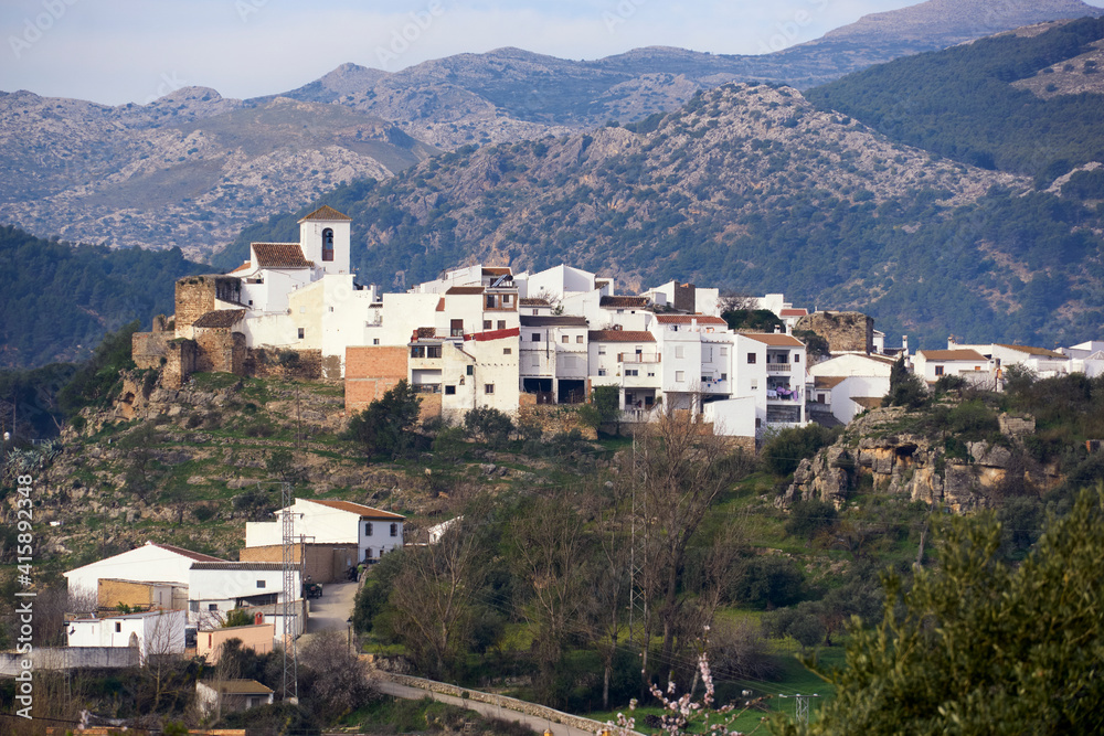 town of El Burgo in the Sierra de las Nieves national park in the province of Malaga. Spain