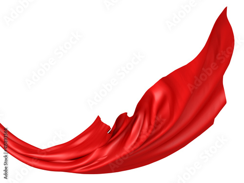 red cloth background. Satin luxury fabric texture