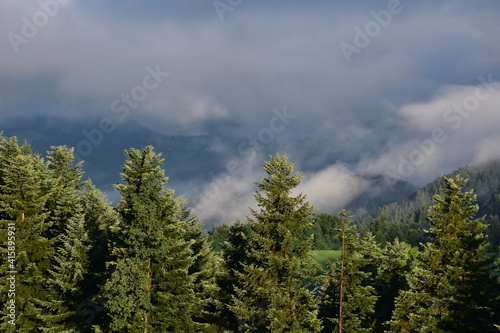 Wetter Regen und Sonne im Sommer