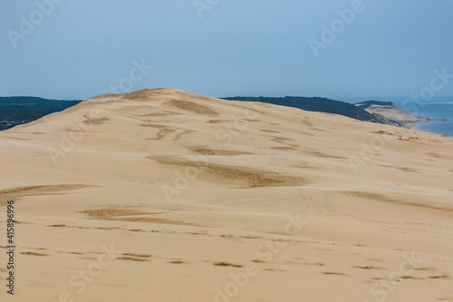 The dune of Pilat in France  famous sand hill   
