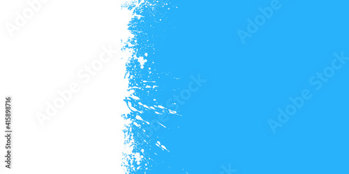 Modern poster fresh milk with splashes on a light blue background