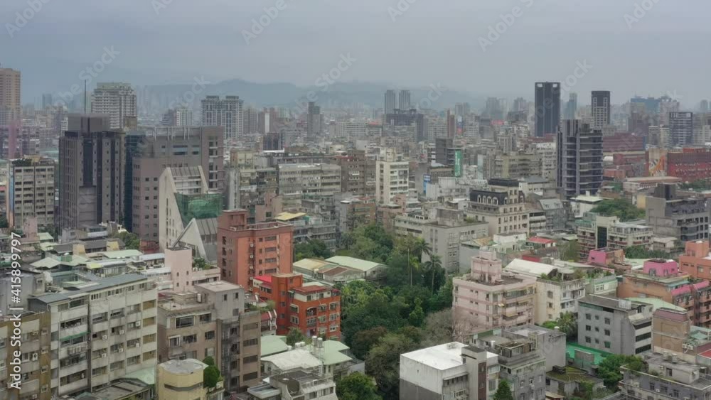 day time taipei cityscape aerial panorama 4k taiwan day time taipei cityscape aerial panorama 4k taiwan