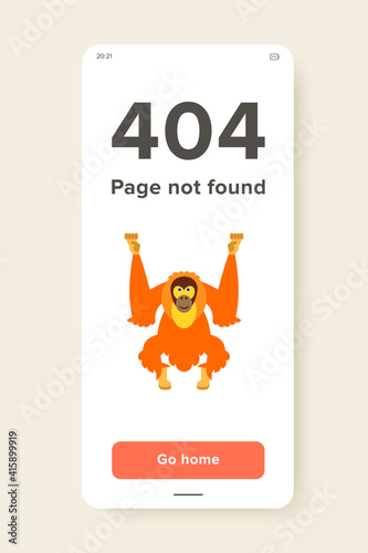 Orangutan. Animal, funny, forest. Monkey concept. Can be used for topics like zoology, biology, environment.