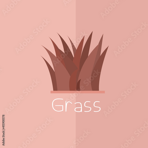 aloof grass in pastel colors. can make icons or symbols