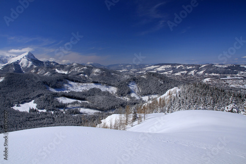 Kopieniec peak in winter, Tatra Mountains, Poland  © bayazed