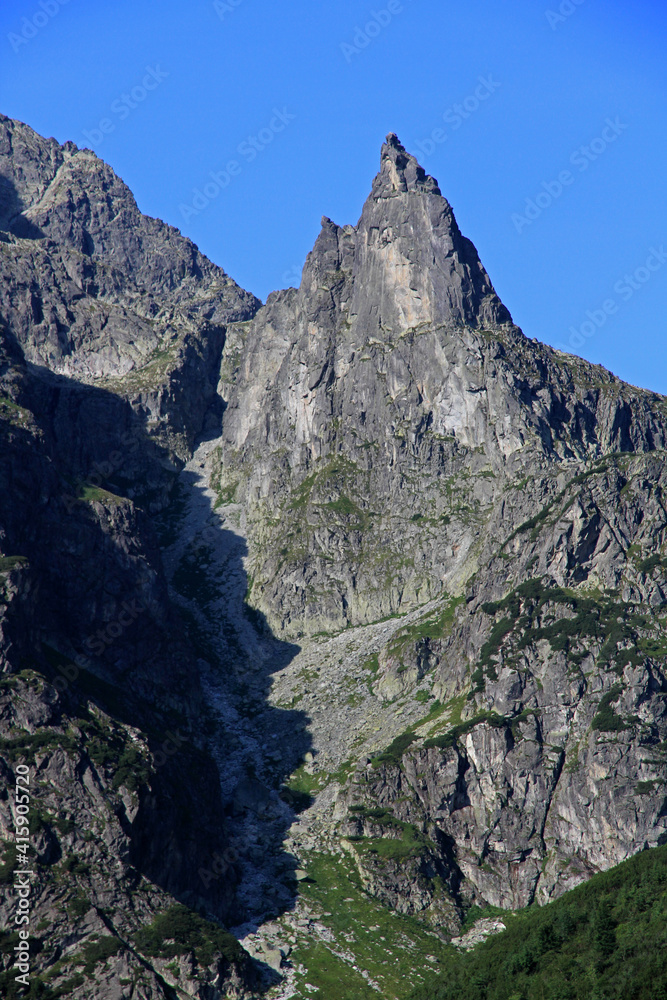 Mnich mountain and Mieguszowiecki mountain in Tatra Mountains, Poland