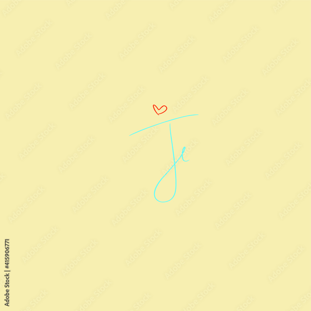 JE initial handwritten calligraphy, for monogram and logo JE initial handwritten calligraphy, for monogram and logo