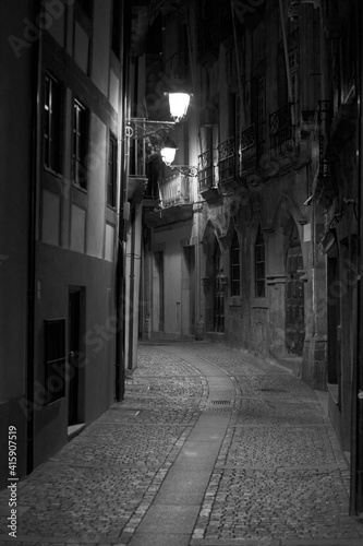 Old alley by night