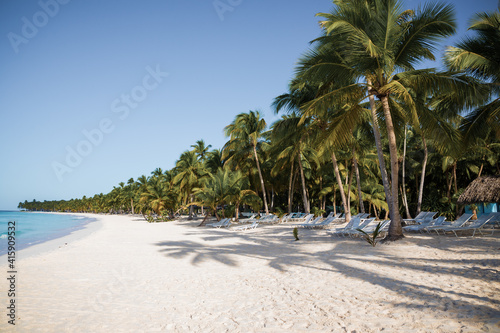 Secluded beach on Saona Island, La Romana, Dominican Republic © ALEXSTUDIO