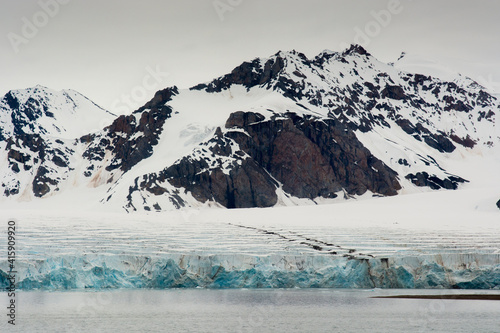 Norway. Svalbard. Krossfjord. photo