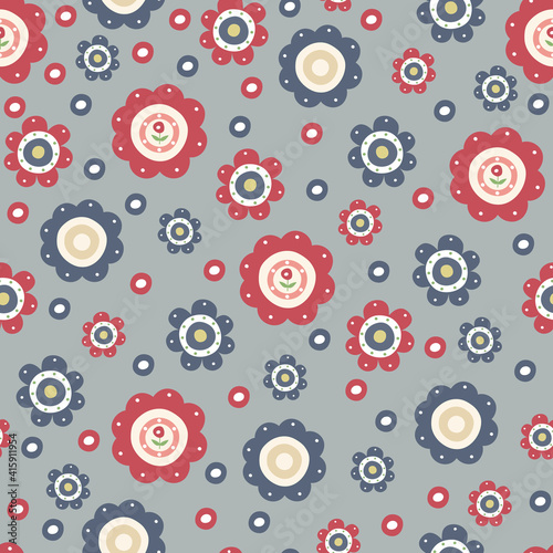 Floral seamless pattern. It can be used for wallpapers, wrapping, cards, patterns for clothes and other.