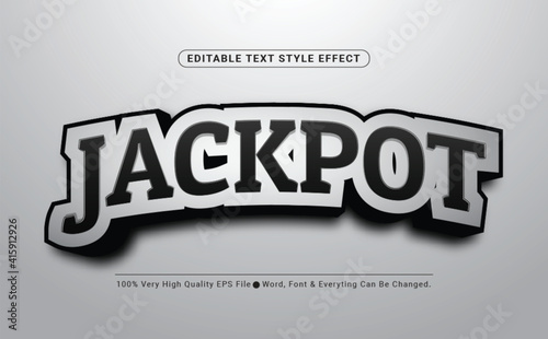 Jackpot Tag line Text Effect, Editable Text Font Effect