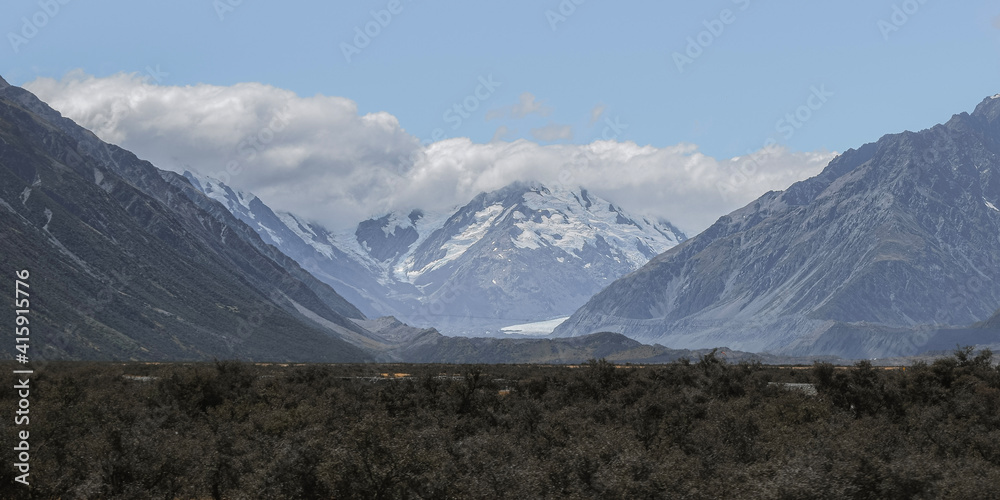 view of the mountains