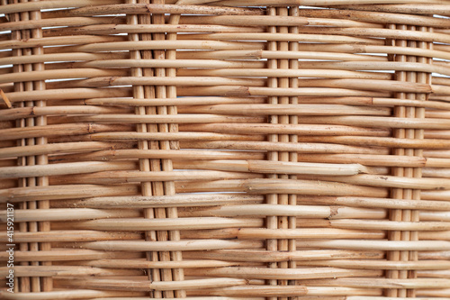 Texture of a wicker willow basket.
