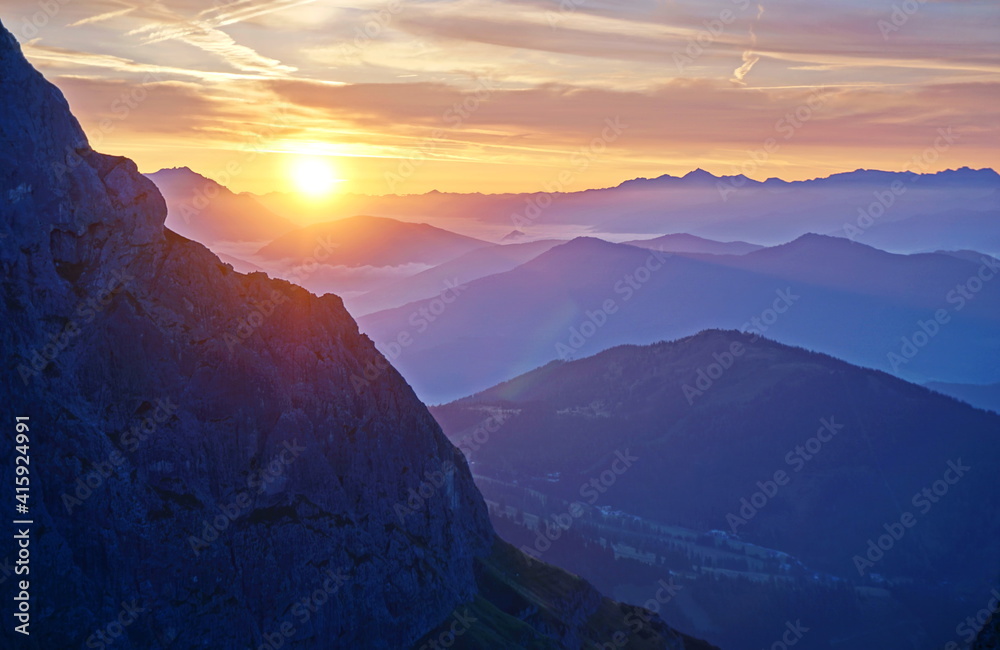 Berchtesgaden Alps in Austria - summer mountains