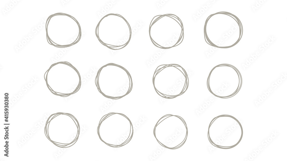 Handdrawn circle Handdrawn circle