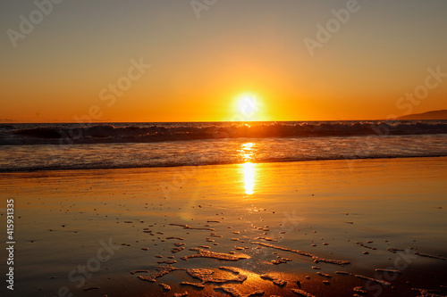 sunset at the beach