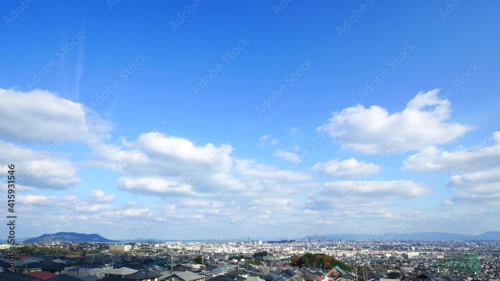 都市風景　福岡市　タイムラプス