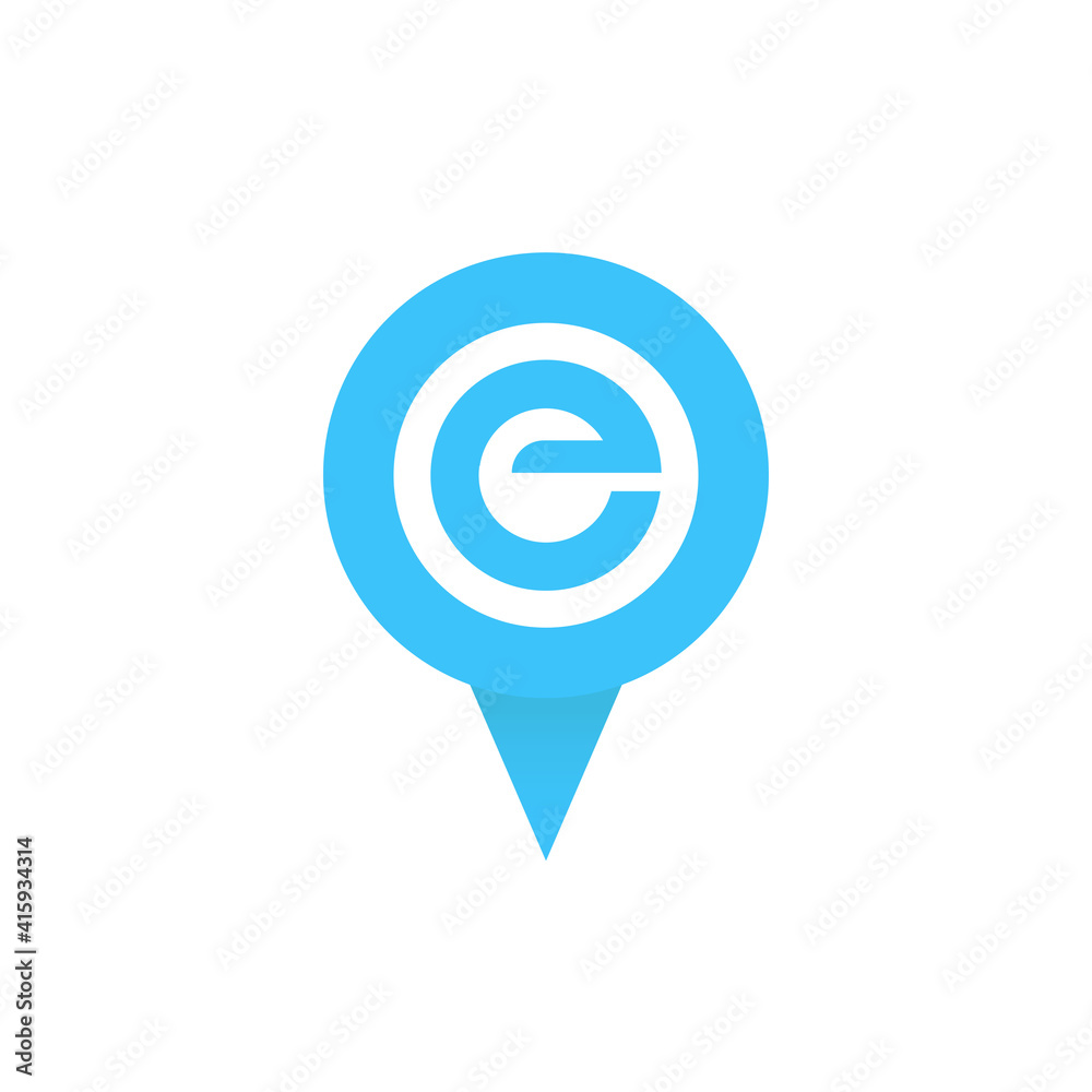 Letter E logo design template elements. vector illustration